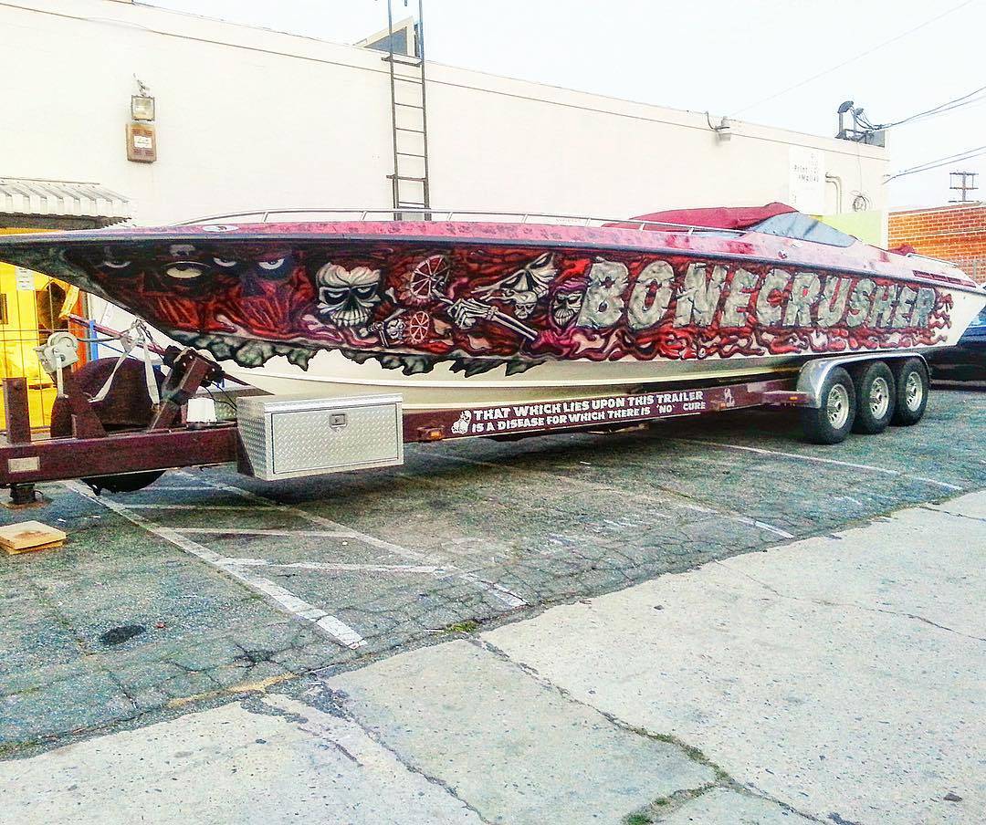 Crushing the competition. Boat wrap by carwraps.com. #doyou #boatwrap #boat #paintisdead #customwrap #wrappermapper