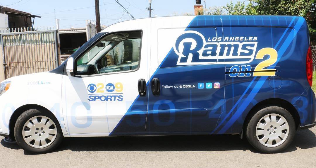 Who’s ready for #football!! by carwraps.com #doyou #rams #instadaily #paintisdead #carwrap #vanwrap #instagood #socal #losangeles