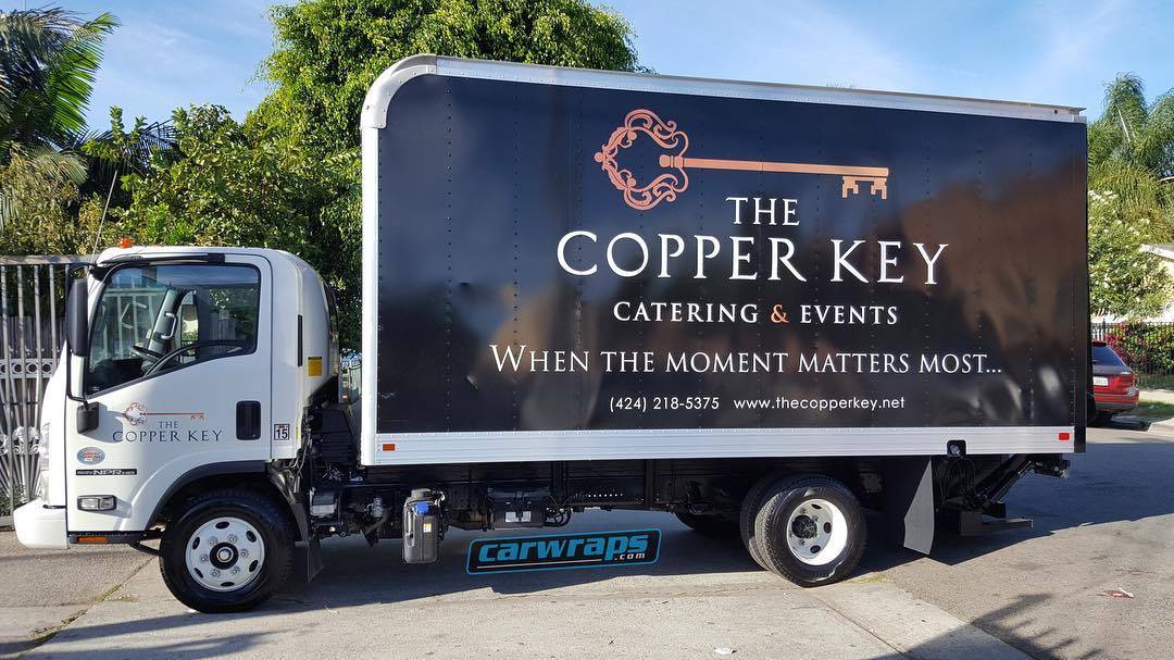 When you’re catering & advertising at the same time…. By carwraps.com #doyou #carwrap #instagood #socal #catering #boxtruckwrap #instadaily