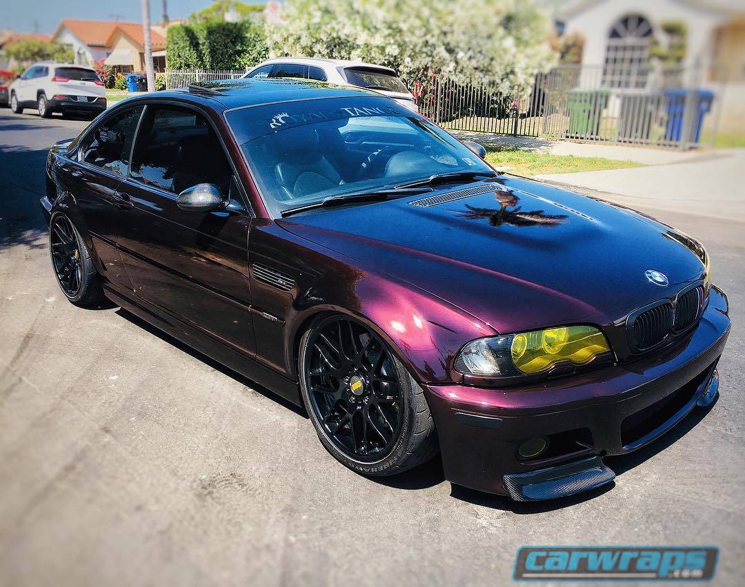 #M3 looking Mean with 3M Gloss Black Rose. #doyou #vehiclewrap #paintisdead #losangeles #carwrap #instagood #instadaily #socal #fellers