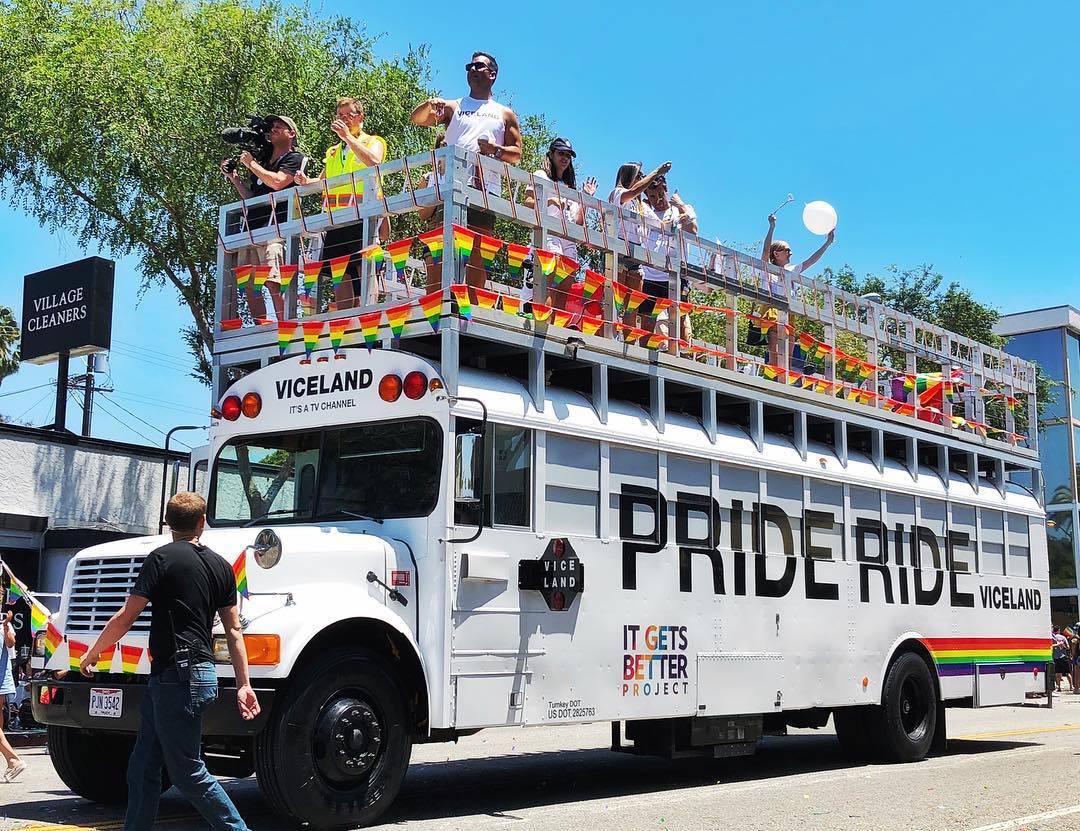Proud to be apart of the #gayprideparade / wrap by carwraps.com #doyou #buswrap #losangeles #lovewins #lapride