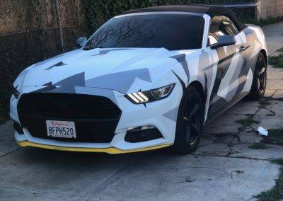 Mustang Camo Car Wrap