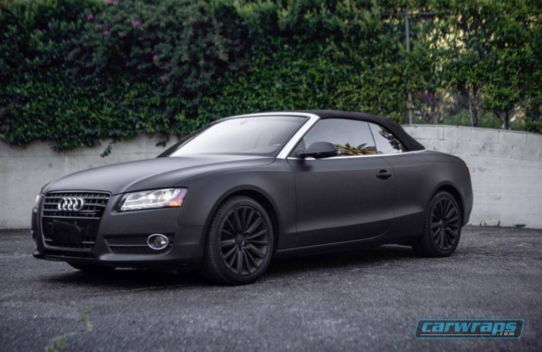Straight Creepin in the #A4 | 3M1080 Matte Black. .. #doyou #audi #carwrap #vehiclewrap #instadaily #socal #carstagram #carswithoutlimits #madwhips #instacar #colorchange