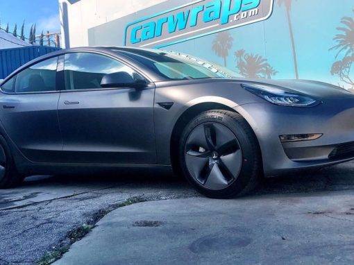 Tesla 3M Matte Dark Grey Car Wraps